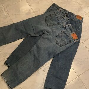 Levis (2 pairs!) blue denim jeans. Red tab 516. Preloved.